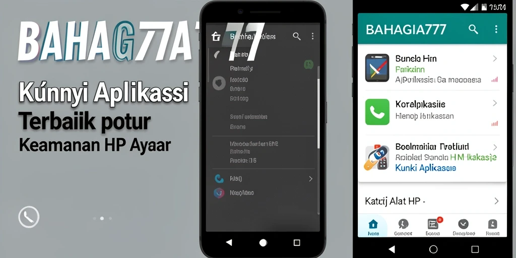 Tampilan antarmuka BAHAGIA777 yang intuitif untuk kunci aplikasi.