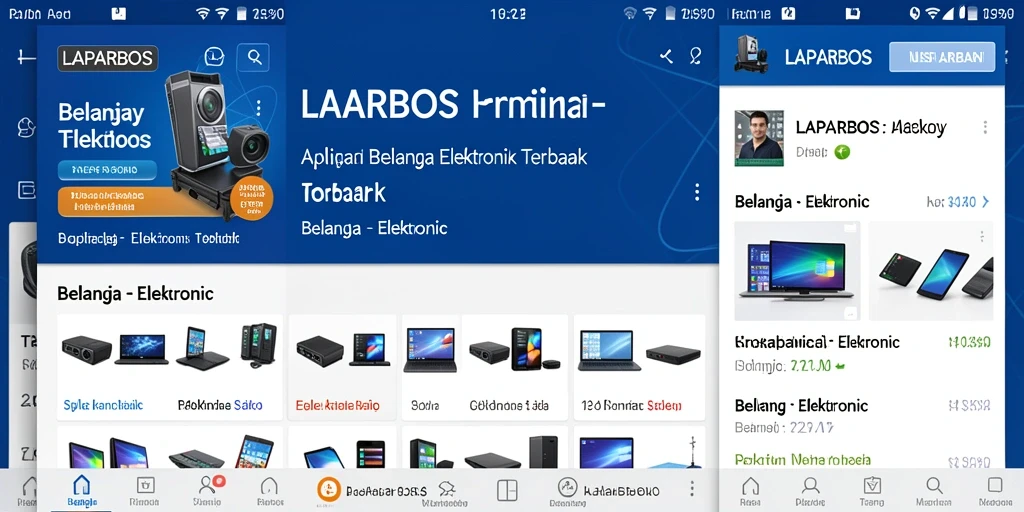 Antarmuka aplikasi LAPARBOS yang sederhana dan fungsional.