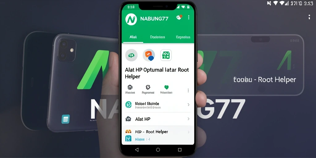 Tampilan antarmuka pengguna NABUNG77 yang menarik dan fungsional.