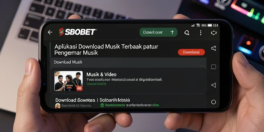 Tampilan antarmuka SBOBET untuk akses Download Musik yang mudah dan cepat.