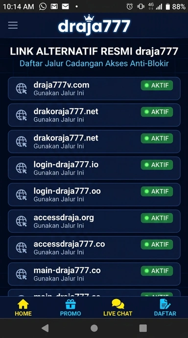 Halaman Link Alternatif Draja777 untuk Pengguna Android